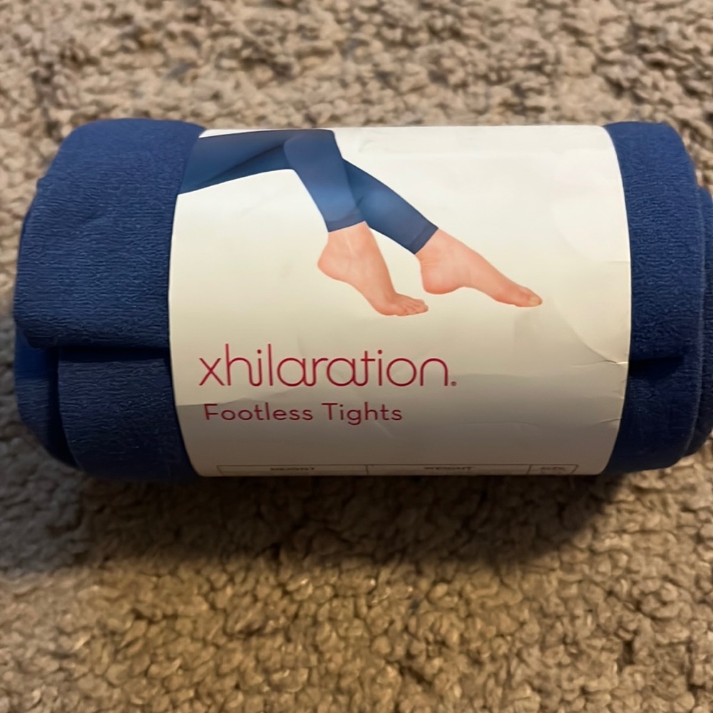 xhilaration Blue Footless Tights - BRAND NEW